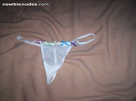 sexy little thong do you like these comments please they turn me on!!