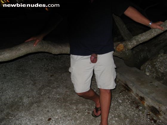 Just gotta 'Hang out with my wang out!"  :P
(notice the precum spot!)  lol