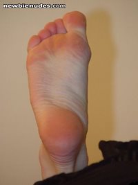 The sole of my foot as requested ... Please no more feet request ... xoxo L...