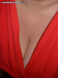 My wife's cleavage, again.