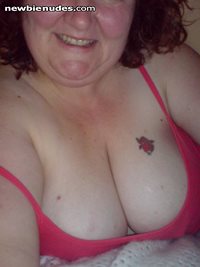 my wife's ample cleavage - comments and pm please