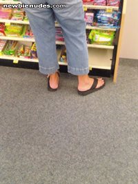 I have a big time foot fetish...this is a pic I took at a local CVS!!