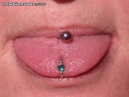 The double pierced tongue that drives my men wild!!! Want to try?