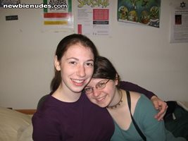Liz and her friend Nora prior to threesome.  Sadly, Nora didn't want me to ...