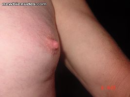I have sensitive nipples. Get a hard on when they are manipulated in any wa...