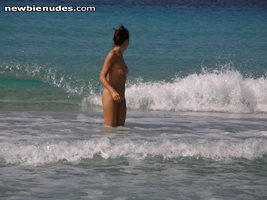 Playing in the waves...Do u like ?