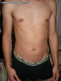 My skinny little boy body :(