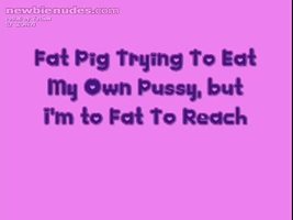 I love trying to eat my own fat pussy out!