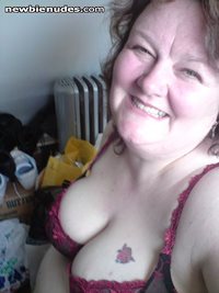 my wife's magnificent cleavage and cheeky smile - comments and pm please