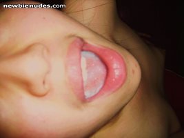 I took it all in my mouth, swallow or dribble it over my cute little tits? ...