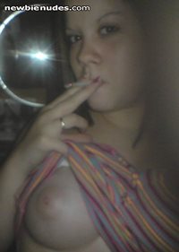 i was asked 2 post sum pics of me smoking?