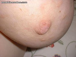 Would you like to suck this nipple while pounding my wifes cunt with your h...