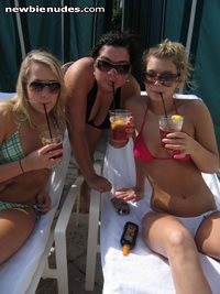 enjoying our drinks in sunnt florida! love comments!