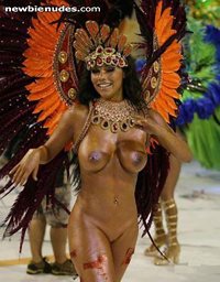 street carnival dancer in rio, brazil
