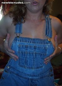 a repost of me playing in my overalls for a special friend