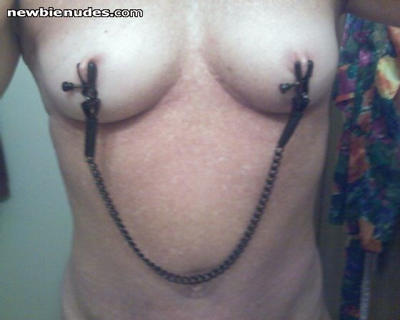 My live in sub.  Do you like her nipples?