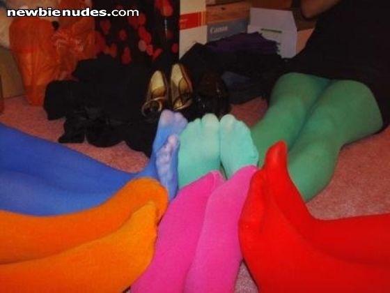 Tights Night lol, I'm in pink.
Nude pics r defo on their way babes x