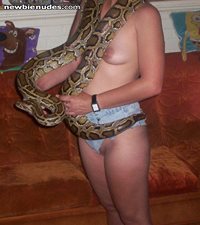 No, I dont do anything freaky with the snake. Just thought it would be a co...
