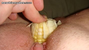 I've wanted to fuck my cunt with a cob of corn for years. My only regret? n...