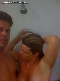 showering w/ husband friend on vacation