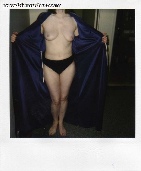 For the first time...her tits..pretty good for mid 50's, eh?