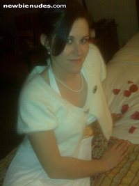 My gorgeous wife on our wedding night