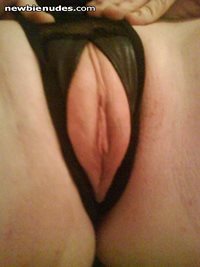 my sweet pussy in my crotchless panties