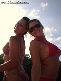 Krissy's friends!! Havin fun at the lake!! Whatcha think of this girls tits...