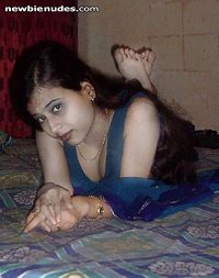 A Pic of me On the bed waiting for my Hubby...