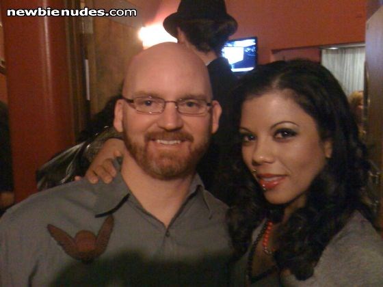 My pic with one of the burlesque dancers at the after party.