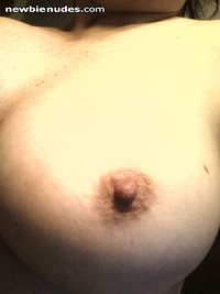 my pretty whores titty waiting for cum