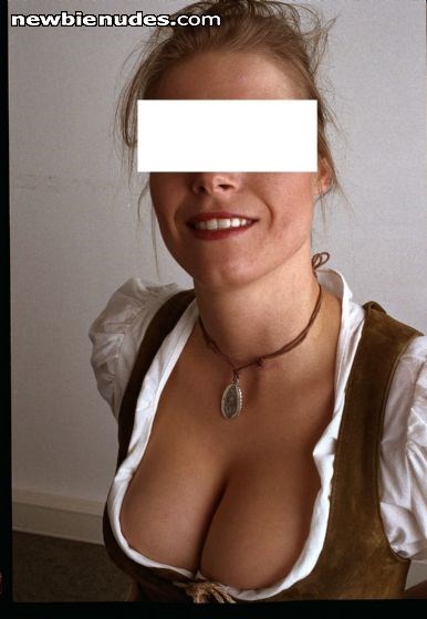 a friend of my exgf - I love Dirndl and big cleavages