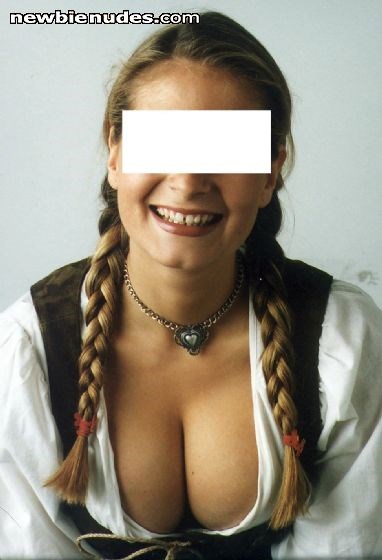 another friend of my exgf - I love Dirndl and big cleavages