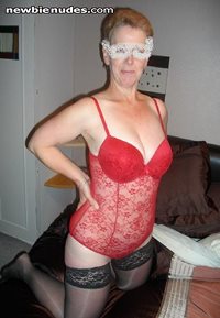 We fancy a red themed day today. Would you like to see her red undies and p...