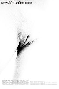 arty farty pic of my wifes bald shaven pussy