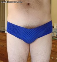 I went shopping and bought new panties.  Do you like the blue/