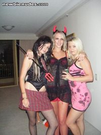 With some friends on Halloween! :)