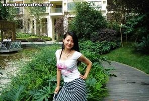 would you like the Chinese young wife undressed her skirt?