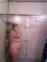 My BBW Wife in the shower