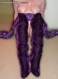 Purple Boots & a sneaky peek ;-)