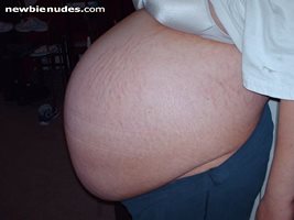 wife pregnant belly