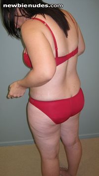 My red set. Hope you like. Few pictures semi dressed this week.