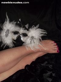 I love bling for my feet and venetian masks during fantasy moments...now da...