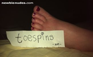 Try this .... lick my toes