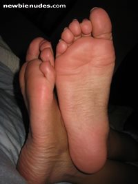 Dirty feet in need of pedicure