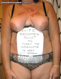 CUCKOLDED HUBBY HOPEFULLY GETEEING THE MESSAGE LOUD AND CLEAR NOW