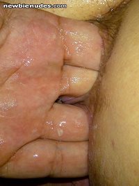 She likes to be fingered both holes, especially after a good creampie