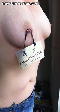 Never realised my nipple piercing was so useful!! ;)