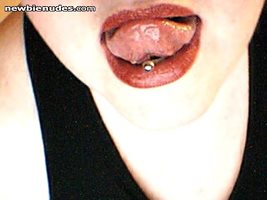 guys seem to like my tongue piercings :D