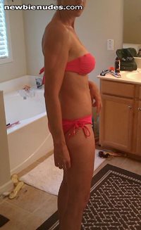 MILF Wife...getting reaqdy to go to the pool at our subdivision...cum visit...